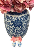 Floral Porcelain Chinoiserie Earrings