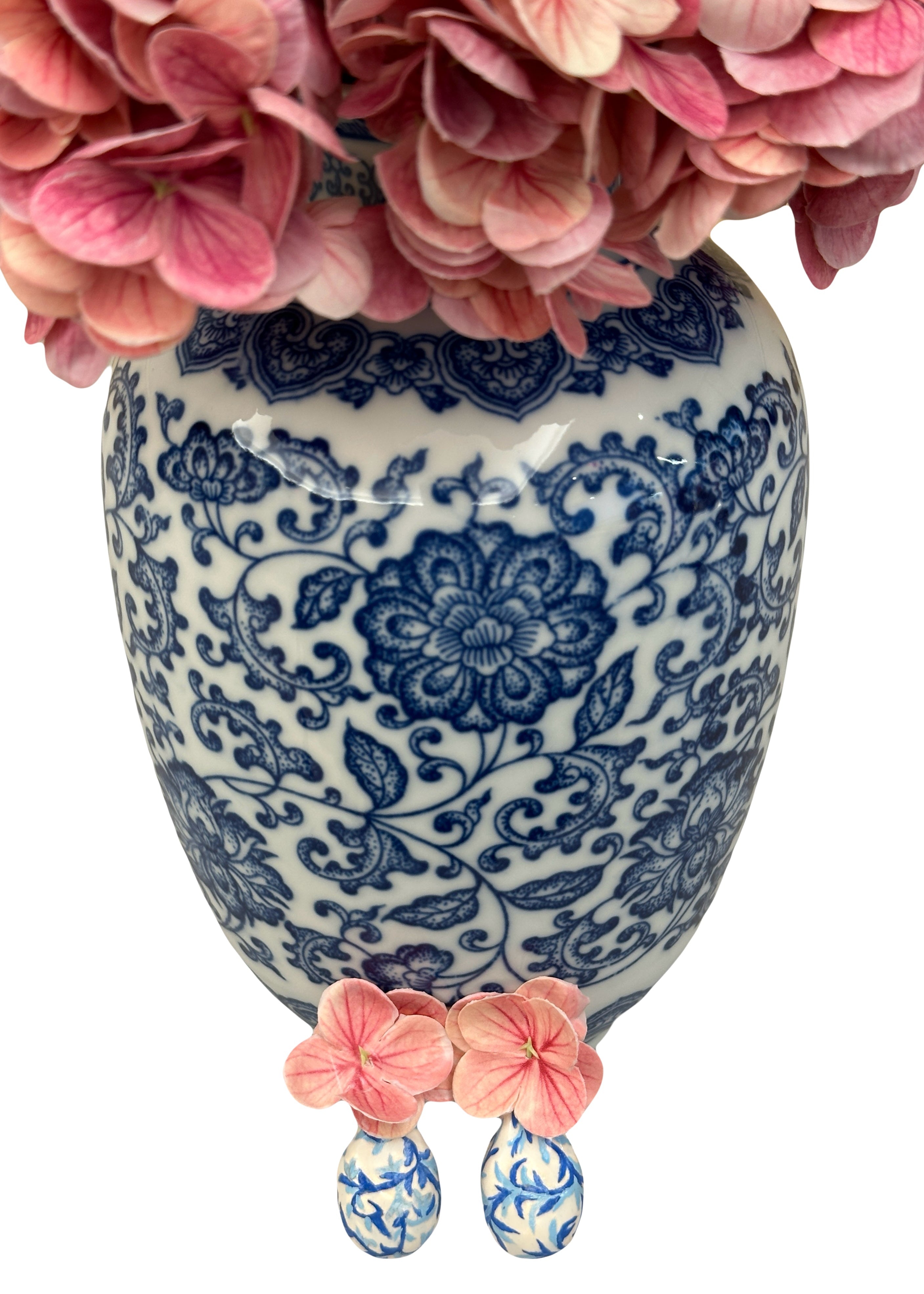 Floral Porcelain Chinoiserie Earrings