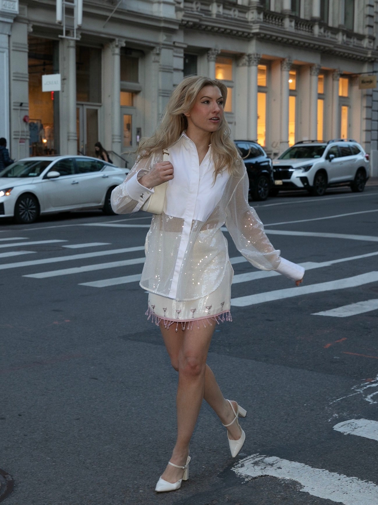 Tini Time Embellished Sequin Mini Skirt