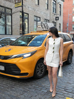 Desks to Drinks Olive Pin Linen Vest Top