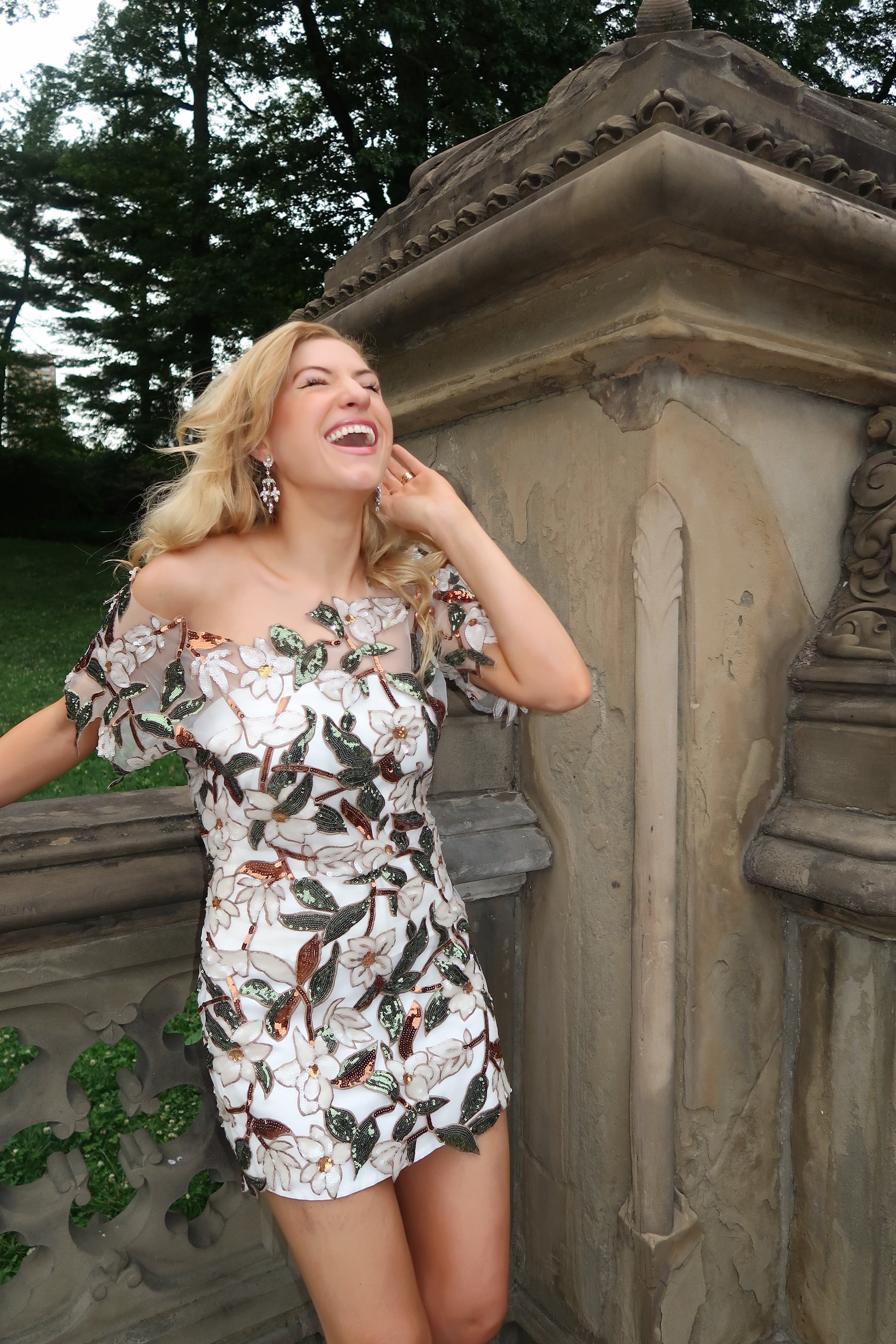 Sequin Magnolias Mini Dress