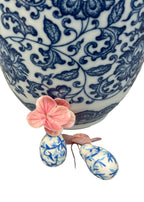 Floral Porcelain Chinoiserie Earrings