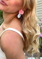 Floral Porcelain Chinoiserie Earrings