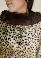 The Emma Faux Leopard Cape