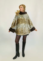 The Emma Faux Leopard Cape