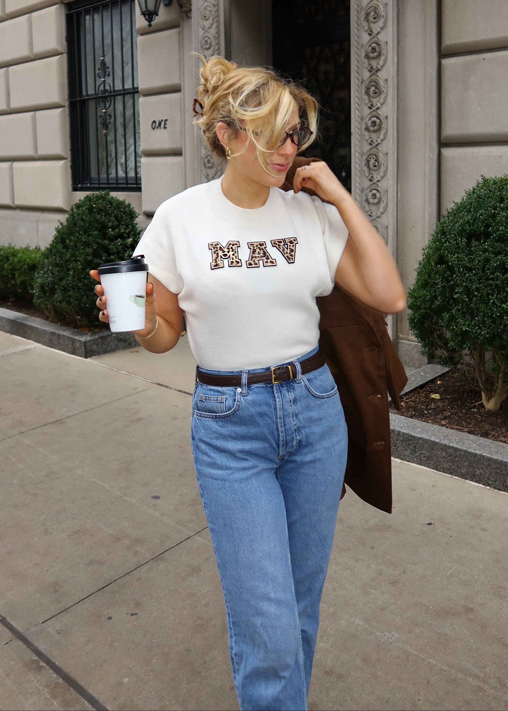 Leopard Faux Fur Initial Embroidery Patches