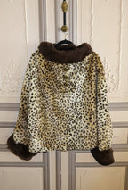 The Emma Faux Leopard Cape