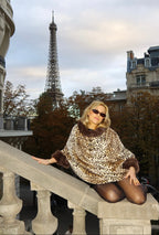 The Emma Faux Leopard Cape