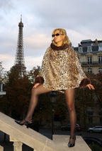The Emma Faux Leopard Cape